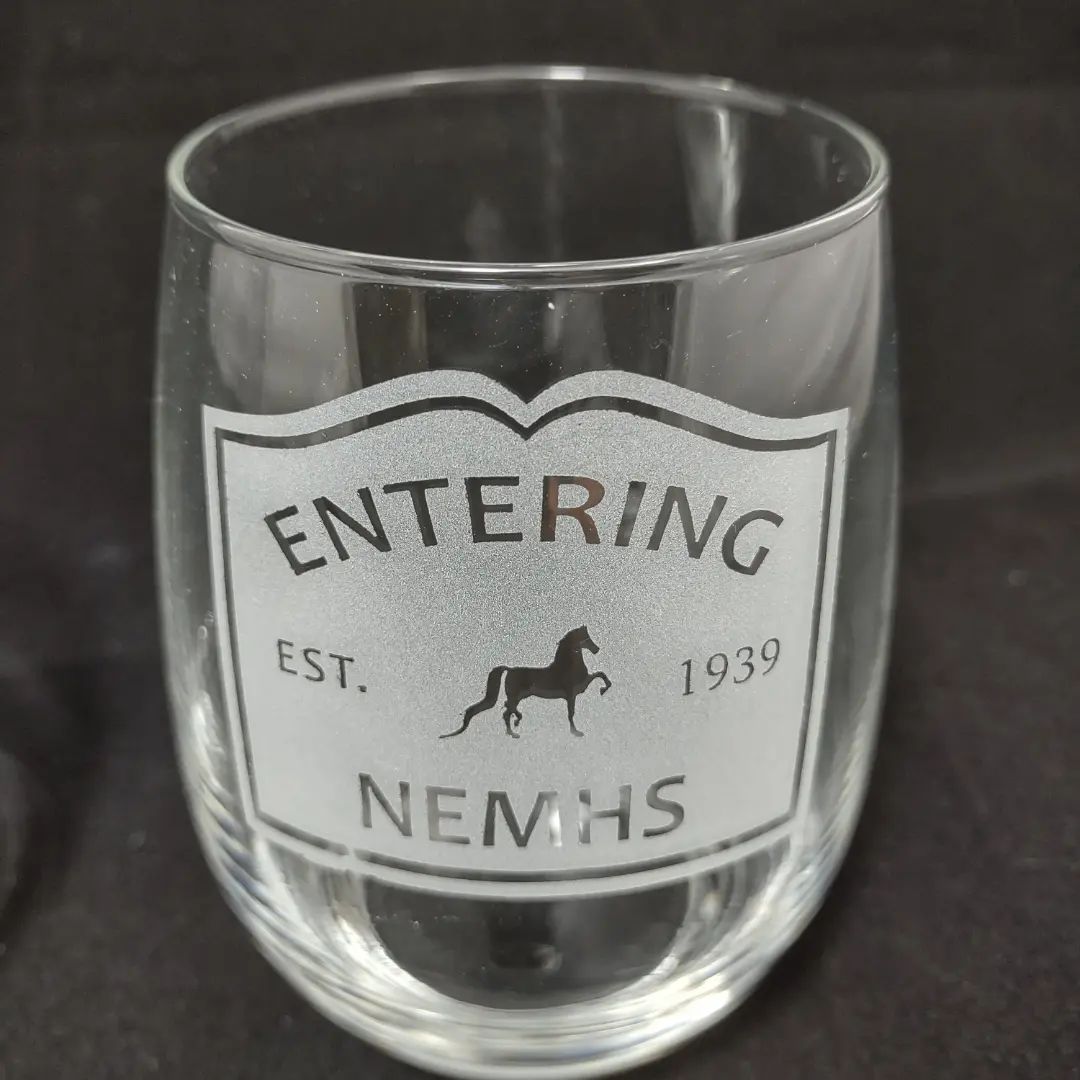 Entering NEMHS 20 ounce stemless Glass